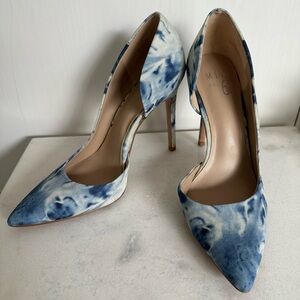Mix No 6 Denim Pointed Toe Heels